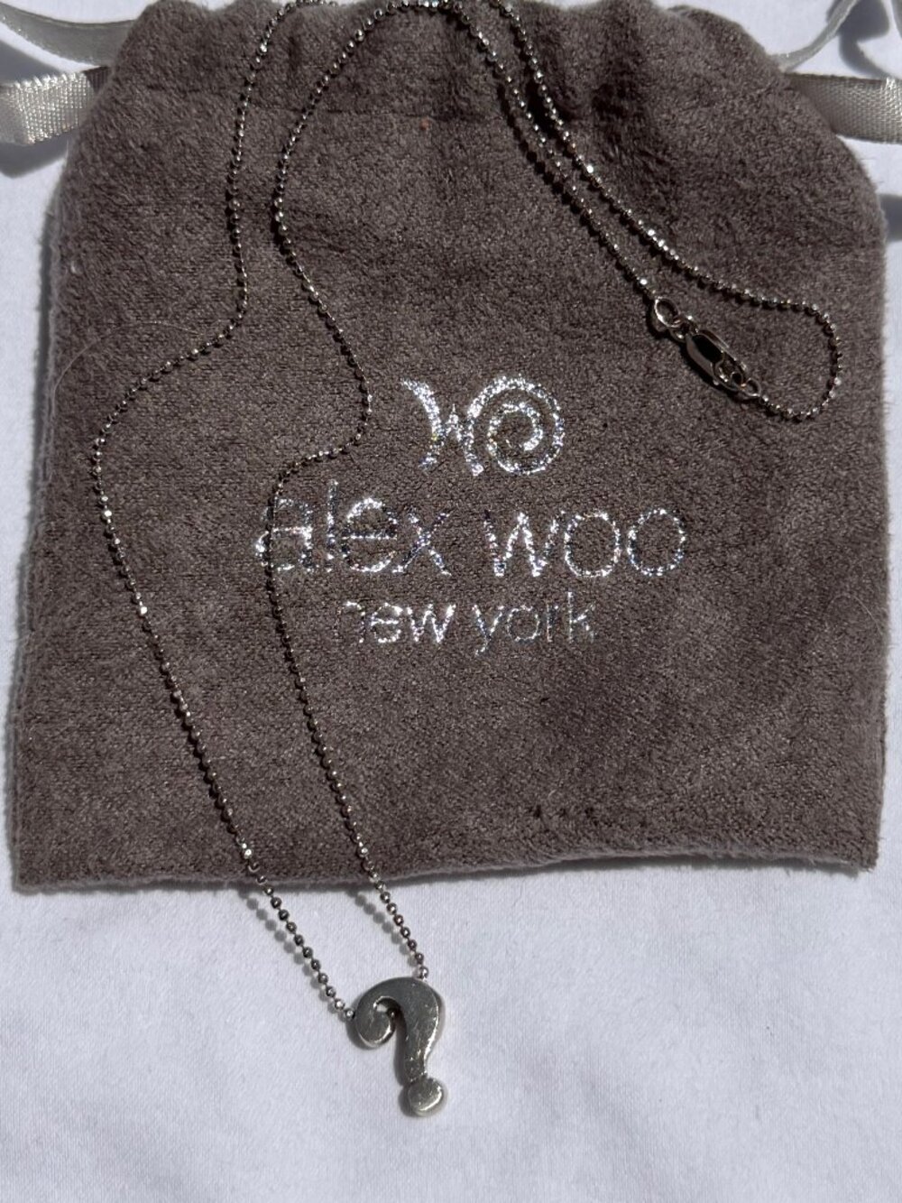 Alex Woo Little Letter Question Mark Charm Necklace